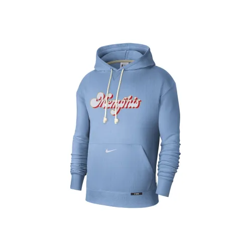Nike x NBA Memphis Grizzlies Dri-Fit Standard Issue City Edition Свитшот Мужской Светло-Синий Белый
