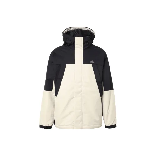 Adidas Пуховик Мужской Черный Белый