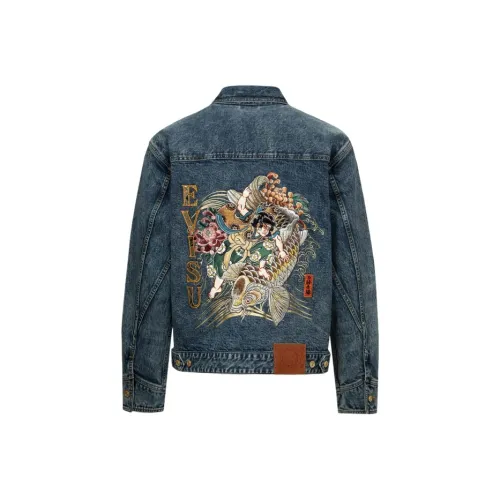 EVISU Denim Jacket Men's Denim Blue