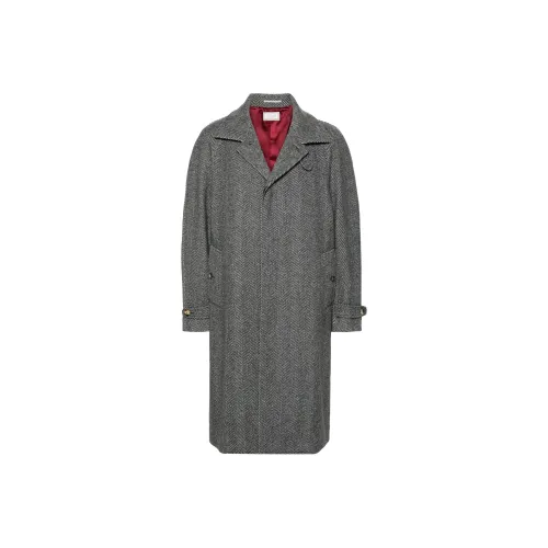 BRUNELLO CUCINELLI Темно-синий Мужской Пальто