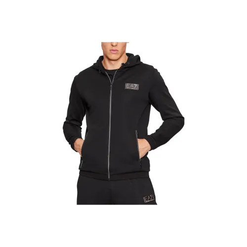 EMPORIO ARMANI EA7 FW23 Куртки и пальто Мужской Черный