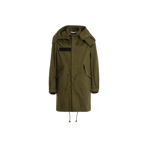 GIVENCHY Мужское пальто темно-зеленого цвета