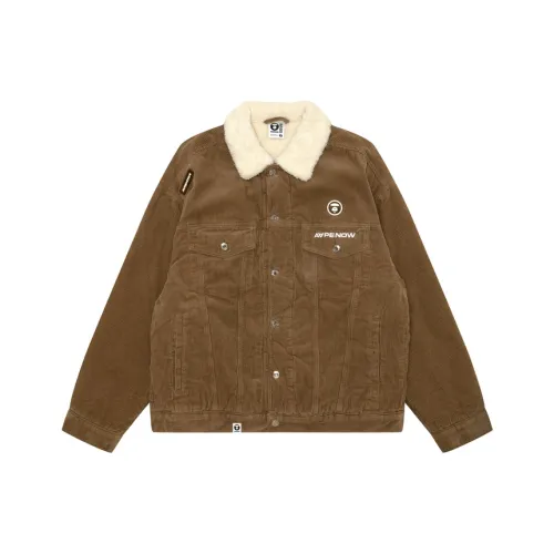 AAPE Бежевый Желтый Мужские Куртки