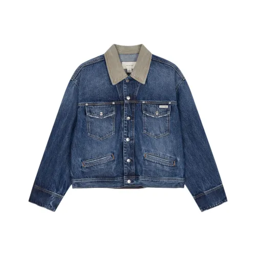 CALVIN KLEIN Denim Jacket Men's Dark Blue