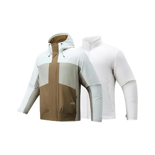 ANTA Outdoor Collection Куртки Пальто Мужской Пшеница С рельефом Серый Горчичный Свидание Paste Коричневый