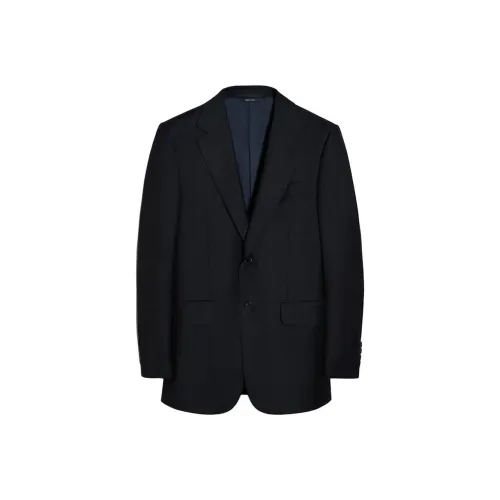 Dunhill SS17 Бизнес-костюм Пальто Мужской Темно-морской Синий