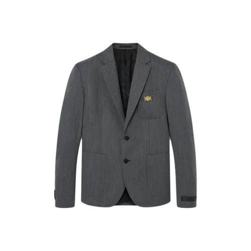 VERSACE Бизнес-костюм мужской серый