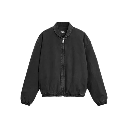 ZARA Черные Мужские Джинсовые Куртки