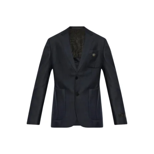 VERSACE Бизнес костюм пальто мужской темно-синий