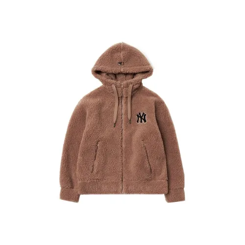 MLB Нью-Йорк Янкис Коричневая унисекс бархатная куртка