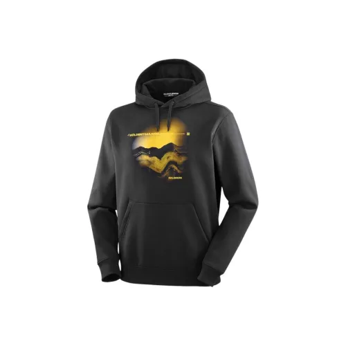 SALOMON Hoodie M Толстовка Мужская Темно-Черная