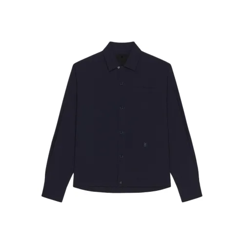 Givenchy FW24 Куртки и Пальто Мужской Ночной Синий