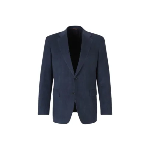 Canali Бизнес-костюм Пальто Мужской Темно-синий