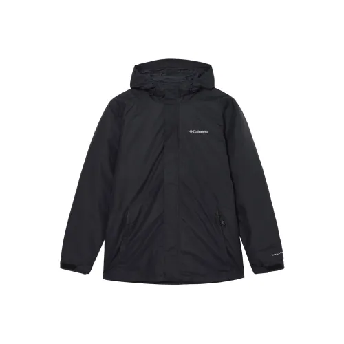 Columbia совместный бренд Поход 24 Осенний Водонепроницаемый и Ветрозащитный для сохранения тепла Ветровка Мужской Черный