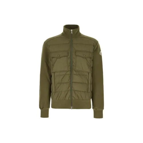 Moncler Пуховик Мужской Оливково-зеленый