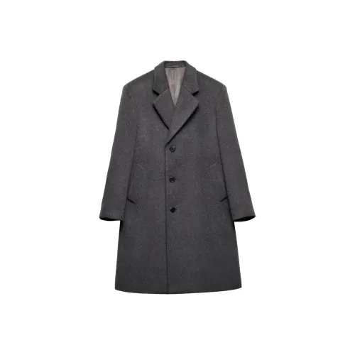 PRADA SS24 Пальто Мужское Угольный Серый