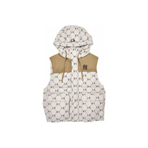 Mlb Base Logo New York Yankees Жилет Unisex Темный кремовый