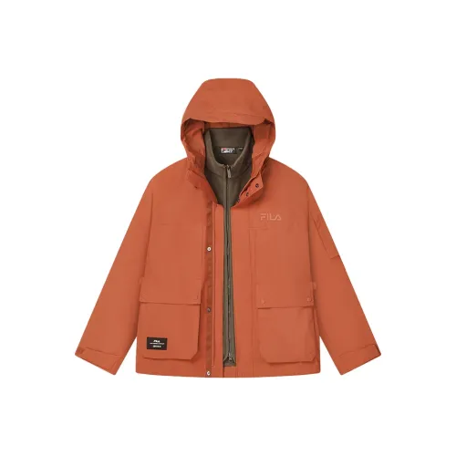 FILA Ветровка Мужская Светлая Ржаво-Красная
