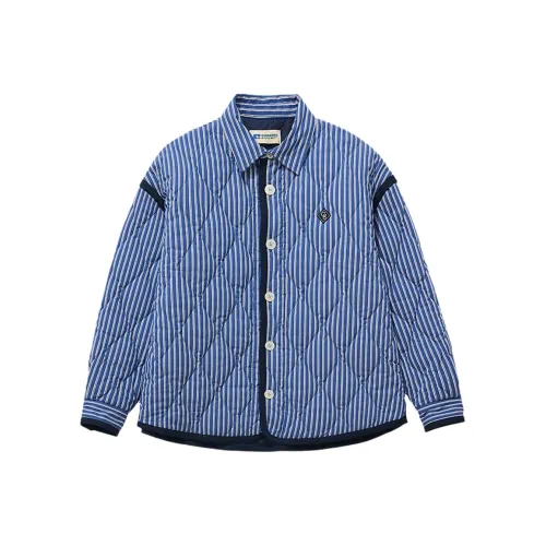 CONCORDEVENT Отложной воротник Свободный крой MID Длина Пух Унисекс Синий