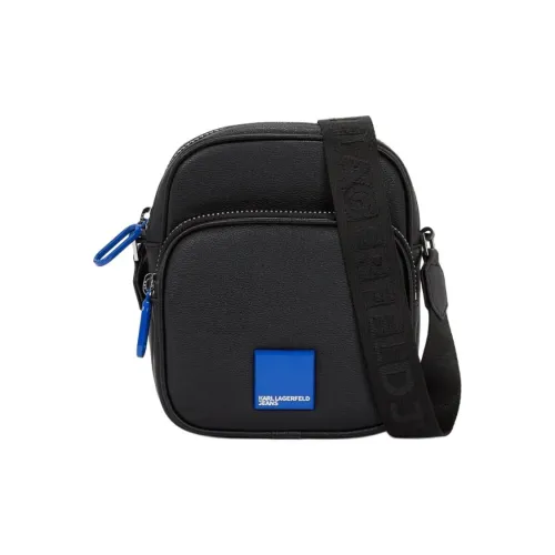 Karl Lagerfeld ПУ (полиуретан) Волокно Сумка через плечо Мужская Черная