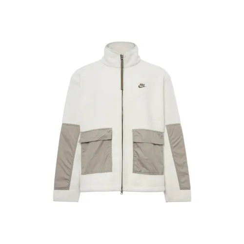 Nike Белый Мужской Бархатные Куртки
