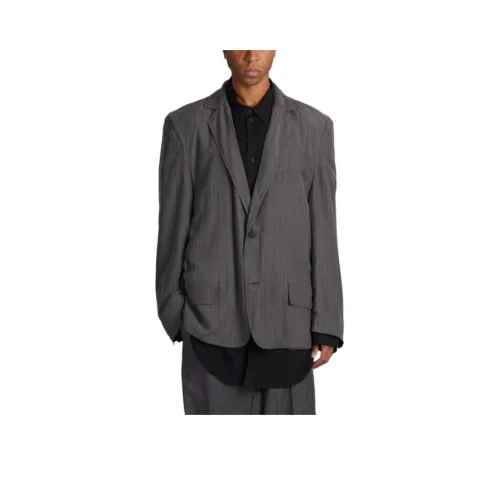 Balenciaga Бизнес Костюм Пальто Свободный крой Мужской Серый