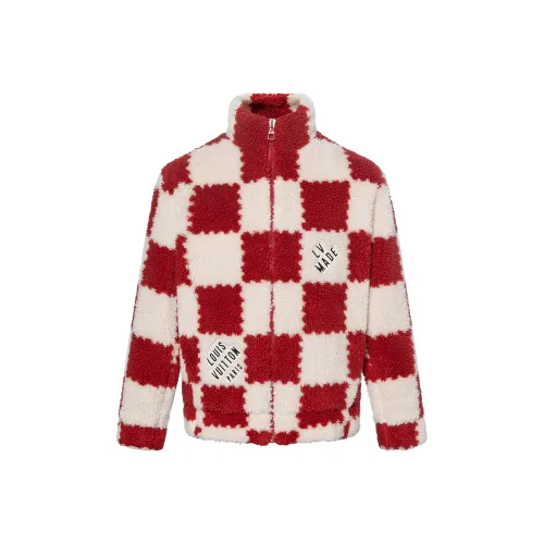 LOUIS VUITTON x NIGO2 SS22 Velvet Feel Coat Men's Red LOUIS VUITTON x NIGO2 SS22 Бархат Feel Пальто Мужской Красный