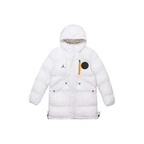 Джордан Хлопковый пуховик Мужской Белый