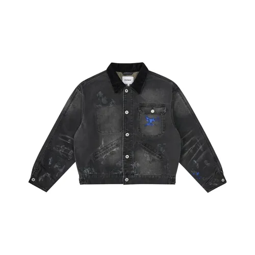 Norybrand 24FW Break Loose Series Промытый черный Унисекс Куртка