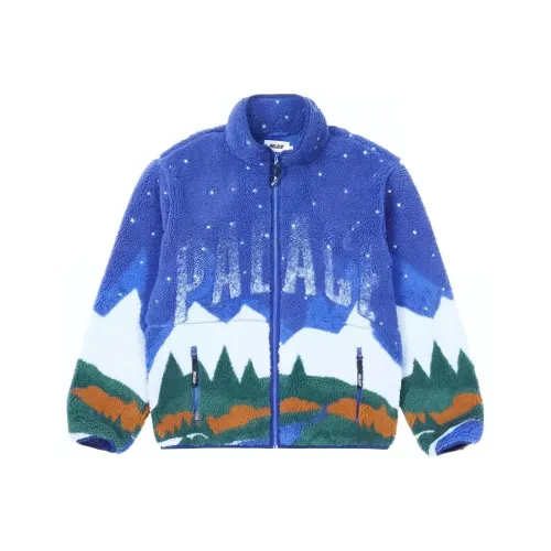 Дворцово-синий унисекс бархатные куртки