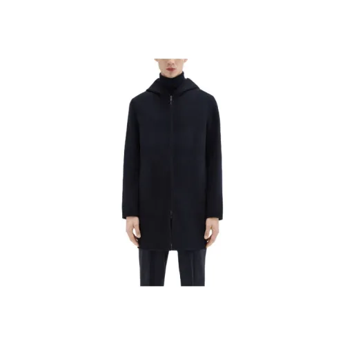 THEORY Темно-синий мужской пальто