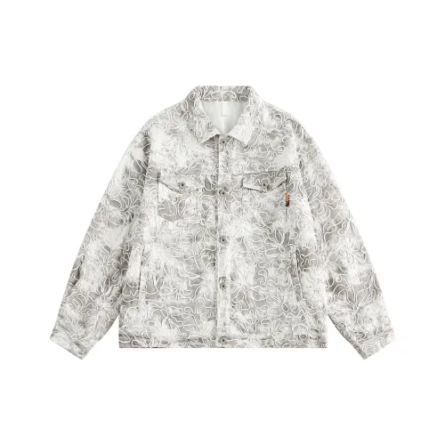 After Home Party Куртки Пальто Унисекс Серый Белый