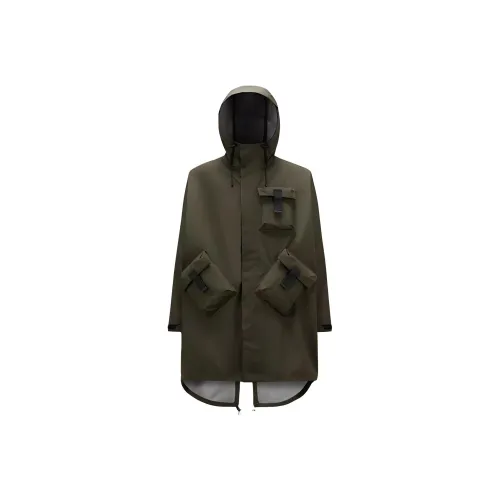 Moncler X SALEHE BEMBURY Co Бренд Серия FW23 Пальто Унисекс Зеленый