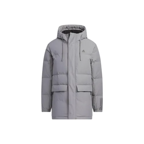 Adidas Daily Пуховик MID Длина (размер в длину) Куртка Пуховик Мужской Серый