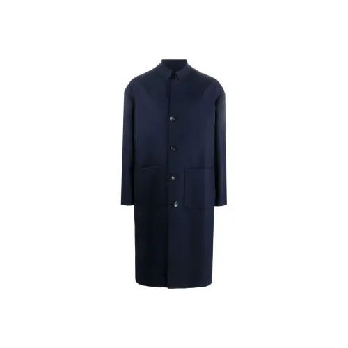 KITON Мужское пальто морского синего цвета