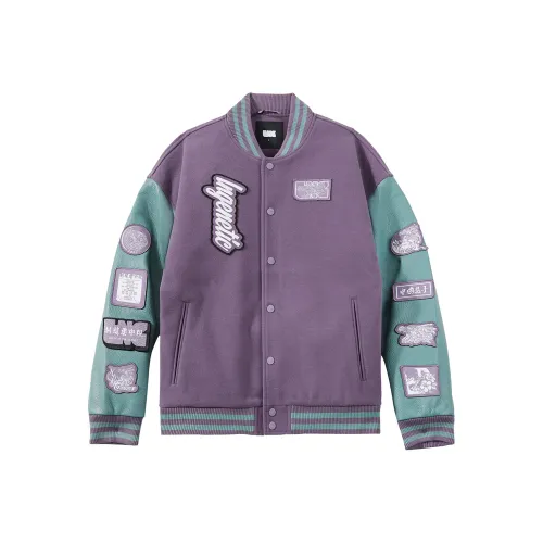 LNG x LINING LIANMINGKUAN Бейсбольная куртка Унисекс Священный Фиолетовый