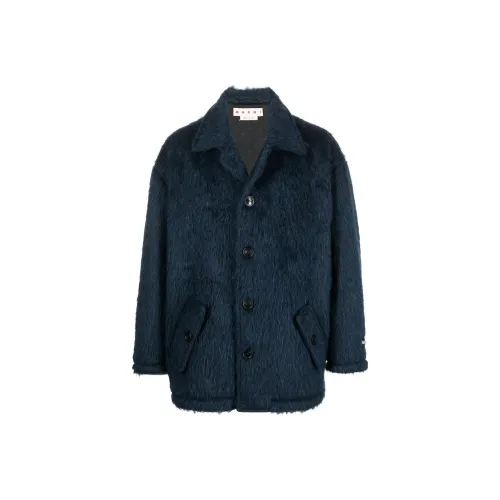 MARNI Синий Мужской Пальто
