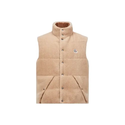 Moncler Бежевый Мужской Пуховый жилет