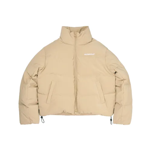 THEWIZBRAND Однотонный Воротник-стойка Утолщенный Короткий Пуховик Унисекс