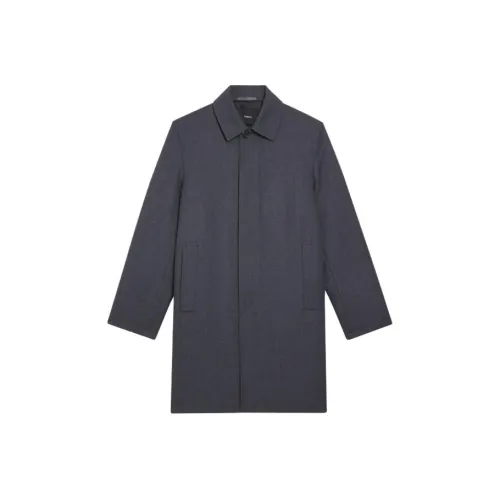 THEORY Мужское пальто среднего серого цвета