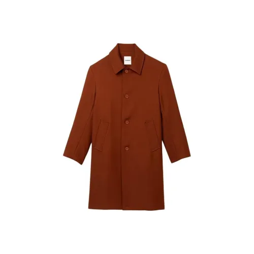 Sandro Коричневое Мужское Пальто