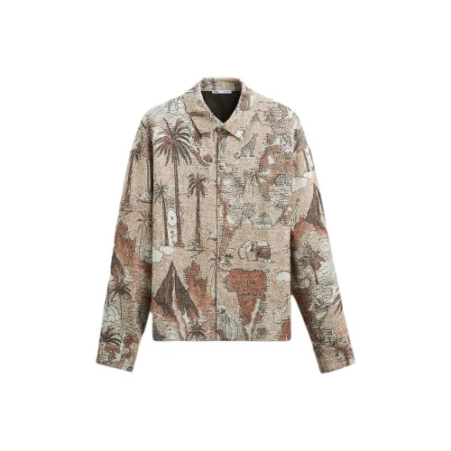 ZARA Куртки Пальто Мужской Земляной Тон