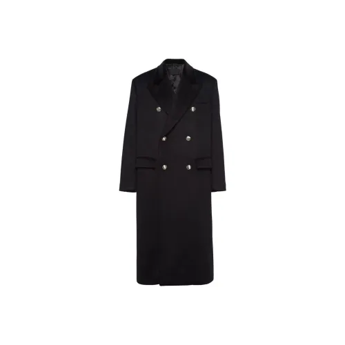 PRADA Мужское черное пальто