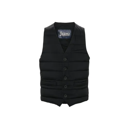 HERNO Мужские черные жилеты