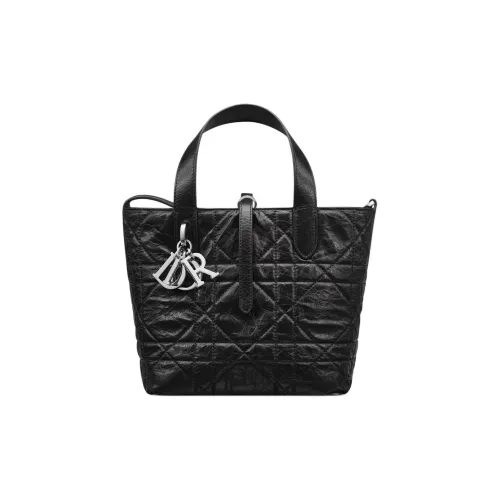 DIOR Toujours Телячья кожа Сумка через плечо Сумка Маленькая Женская Черная