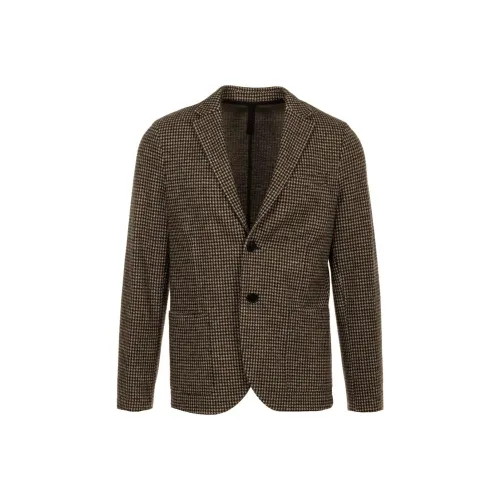 HARRIS WHARF LONDON Бизнес-костюм пальто мужской кофе