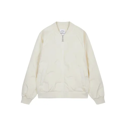 FUN Ecru Unisex Down Jackets
