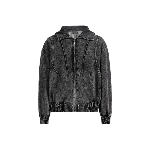 CHINISM Blackwater series Denim Jacket Unisex Worn Black