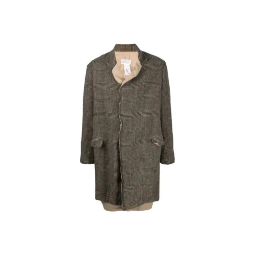 Maison Margiela Бежевый Коричневый Мужское Пальто