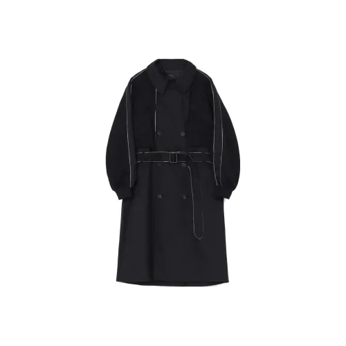 Yohji Yamamoto Черное Унисекс Пальто